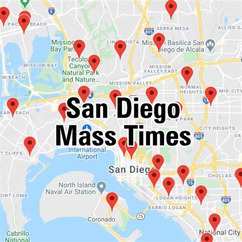 san diego mass times.